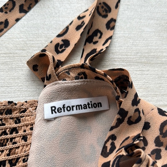 Reformation Multicolored Ruffled Spaghetti Strap Sundress - Picture 2 of 8